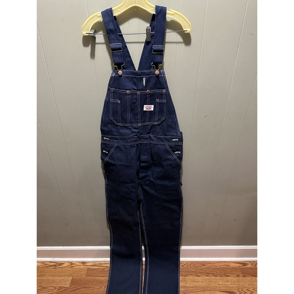 Roundhouse Pants Nwot Round House Denim Bib Overalls Adult 32x36